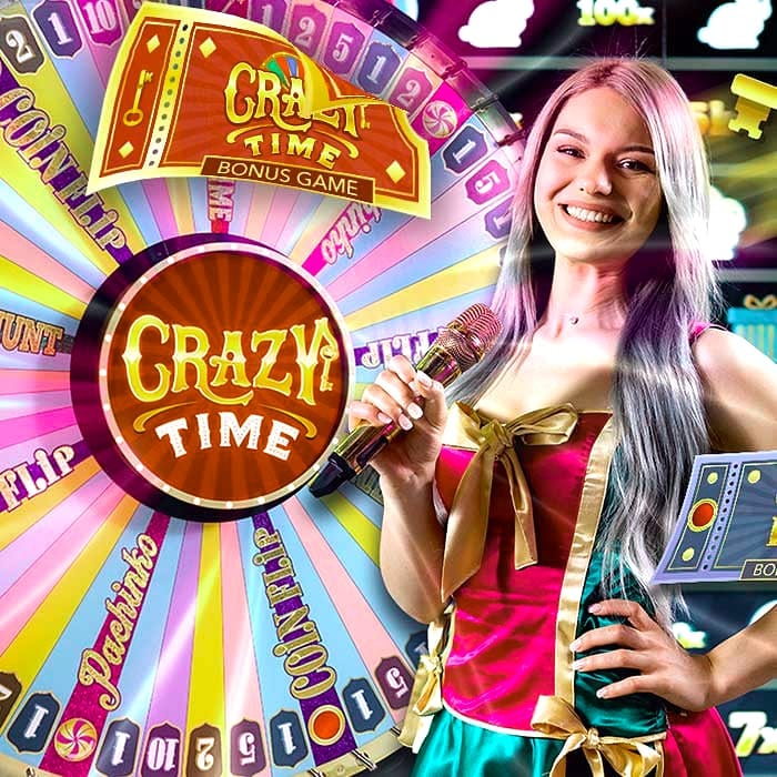 Gameshows bei 24 Casino: Crazy Time, Mega Wheel und der Nervenkitzel