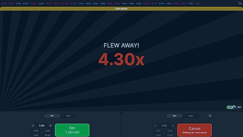 Aviator Demo Modus - Mobile Interface Spribe