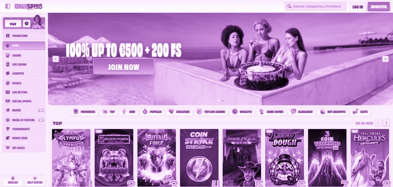 Only Spins Casino Krypto Einzahlung