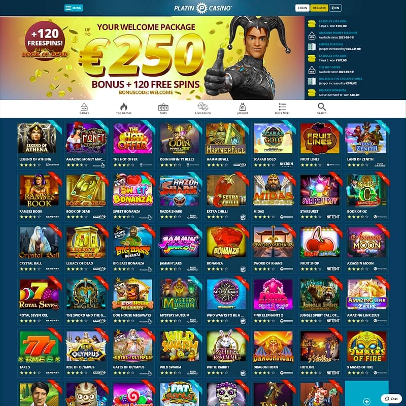 PlatinCasino Willkommensbonus – 40x Wager in 7 Tagen: Was das konkret heißt