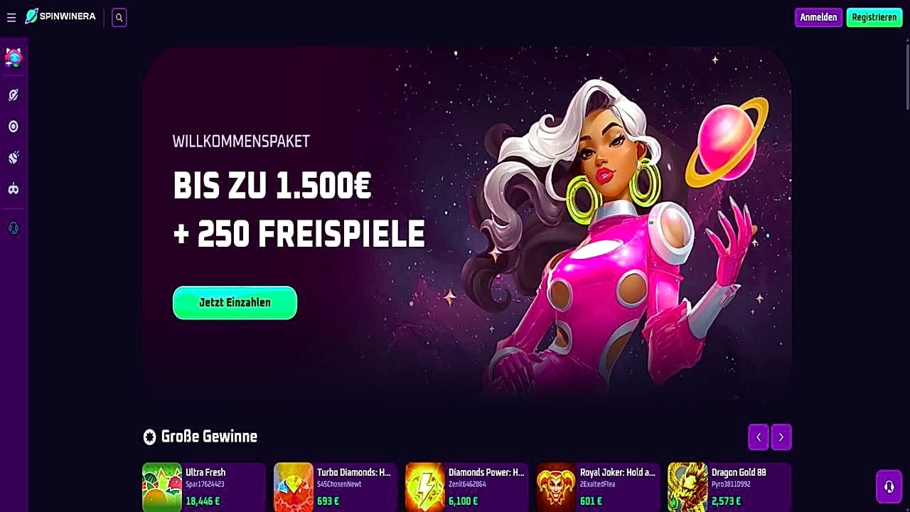 Spinwinera Casino im Check: Anmeldung, Bonus, Auszahlung
